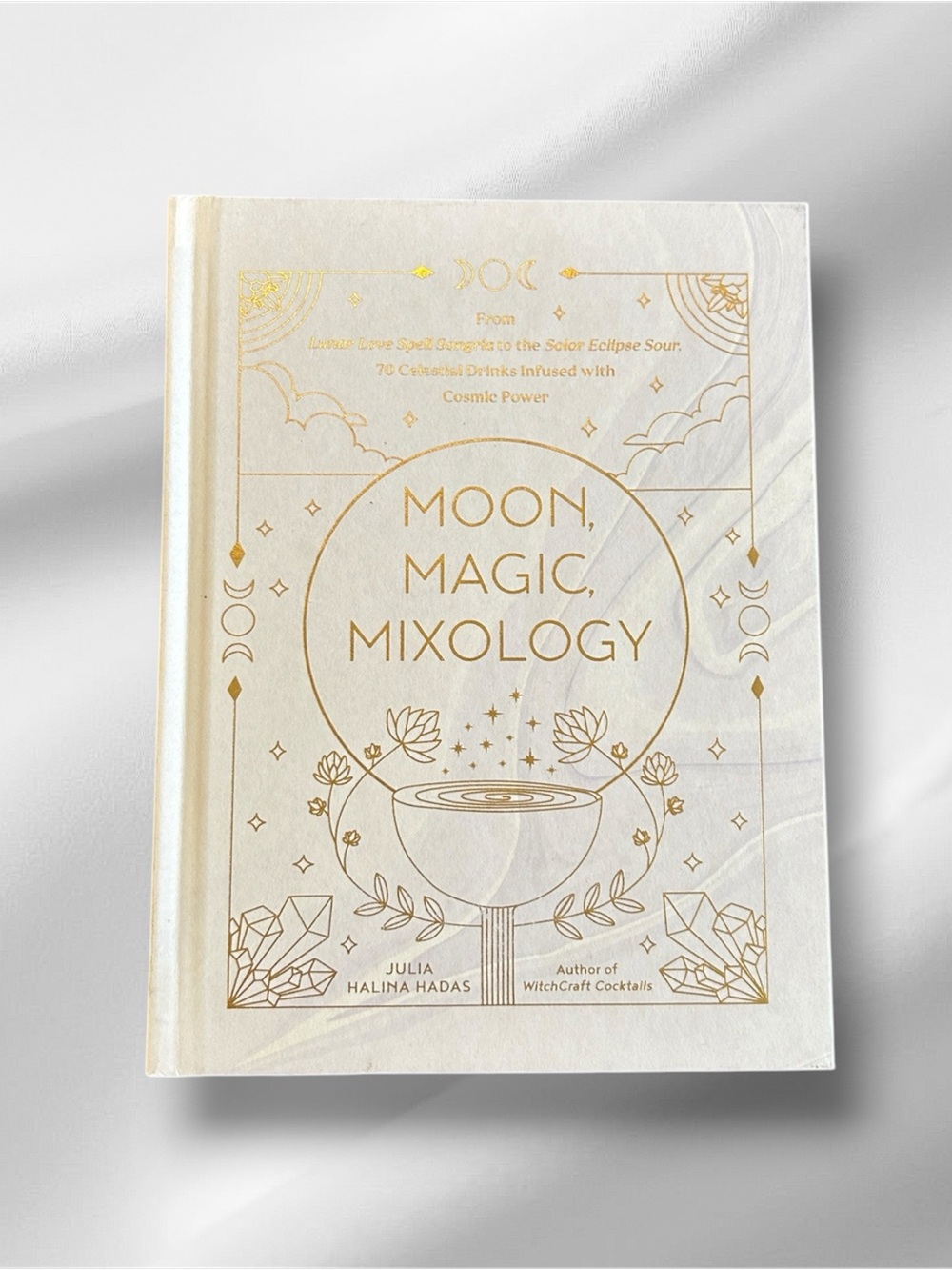 Moon, Magic, Mixology Hardcover Book - White and Gold